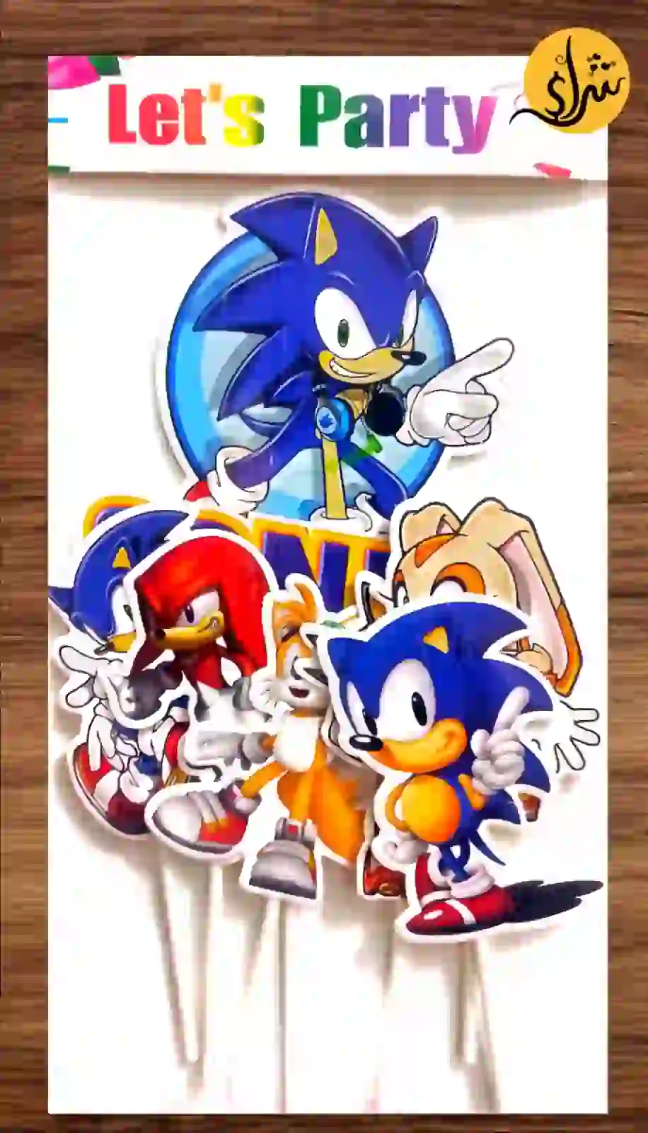 Sonic Cake Topper - Set of 7 Pieces